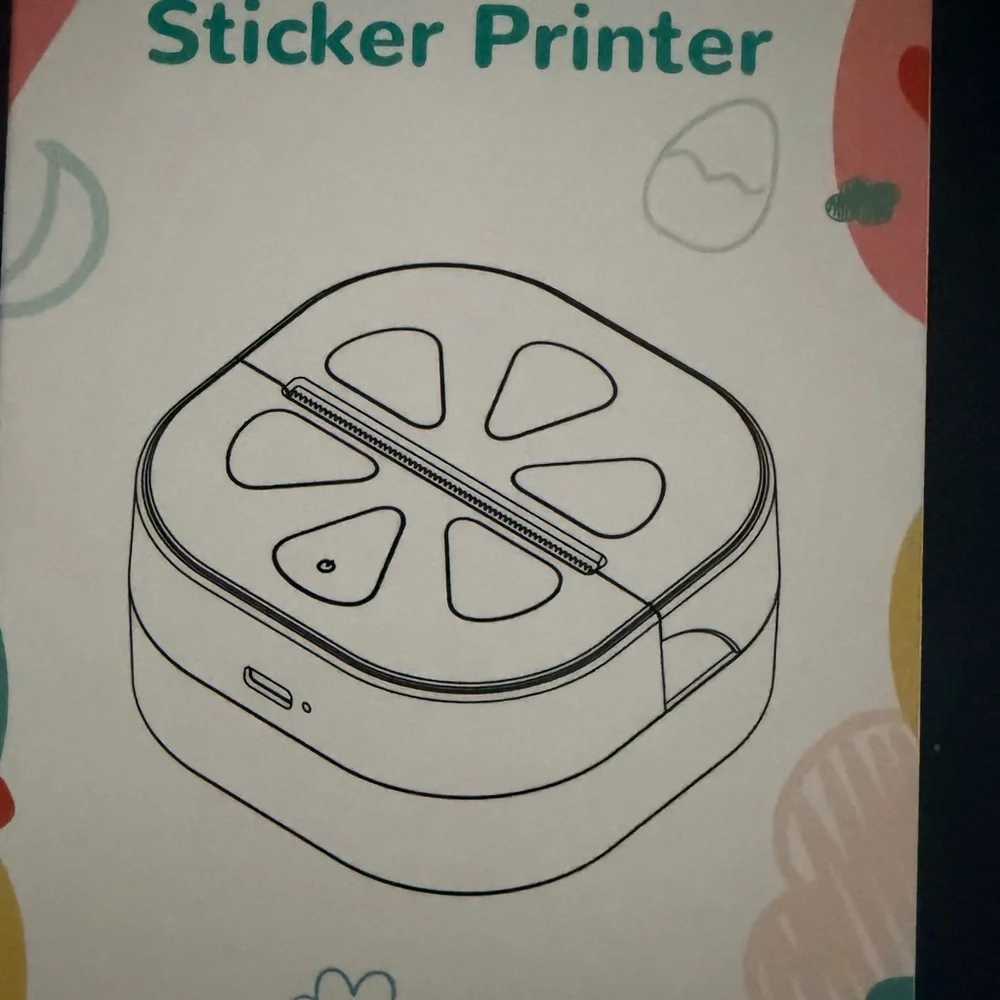 Compact White Sticker Printer - Picture 1 of 3